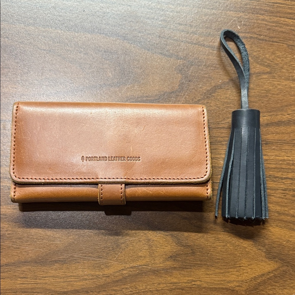 Portland Leather Goods wallet and bag tassel